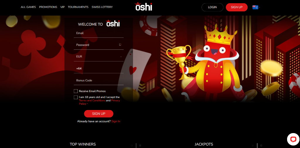 Oshi Casino New Zealand